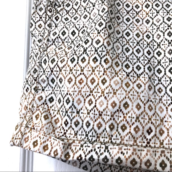 Sonoma Tribal Boho Pattern Chino Style Shorts - Picture 4 of 8